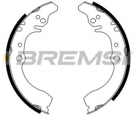Комплект тормозных колодок BREMSI GF0682