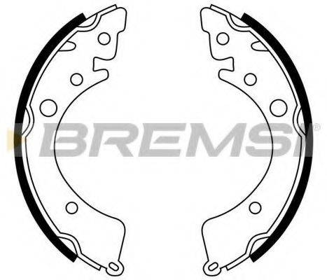 Комплект тормозных колодок BREMSI GF0702