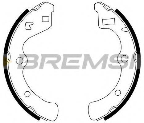 Комплект тормозных колодок BREMSI GF0703