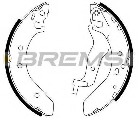 BREMSI GF0705 Комплект тормозных колодок