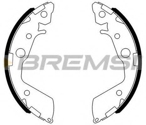 Комплект тормозных колодок BREMSI GF0718
