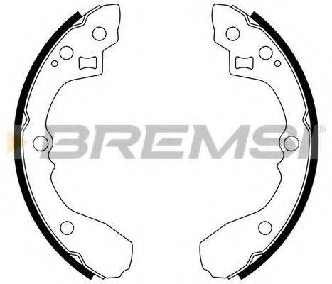 BREMSI GF0723 Комплект тормозных колодок