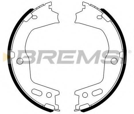BREMSI GF0724 Комплект тормозных колодок, стояночная тормозная система