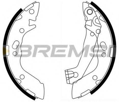 Комплект тормозных колодок BREMSI GF0737