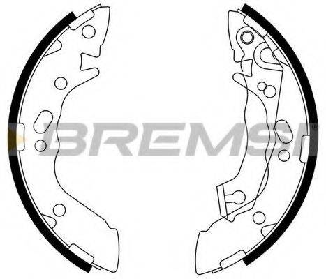 Комплект тормозных колодок BREMSI GF0739