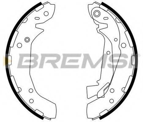 BREMSI GF0742 Комплект тормозных колодок