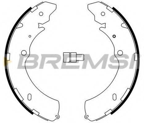 Комплект тормозных колодок BREMSI GF0755