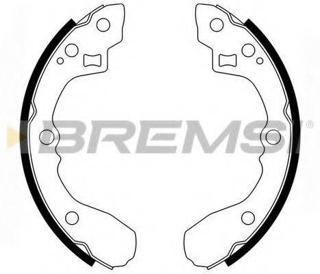 BREMSI GF0761 Комплект тормозных колодок