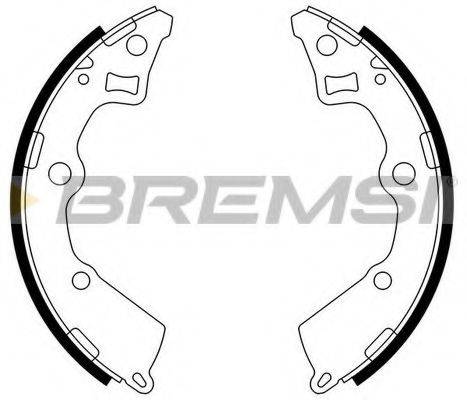 BREMSI GF0767 Комплект тормозных колодок