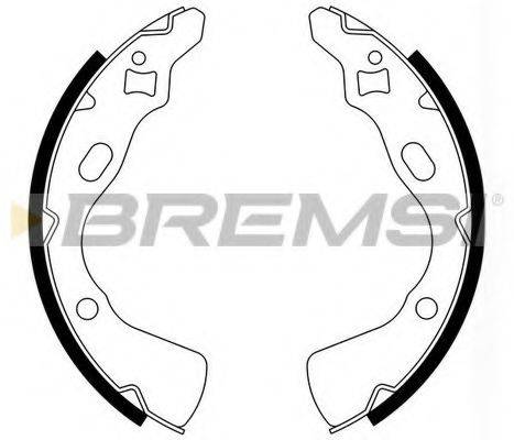 Комплект тормозных колодок BREMSI GF0770