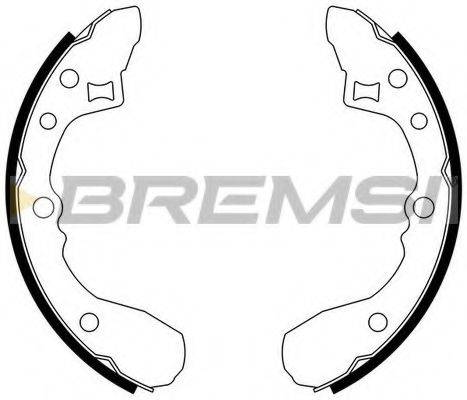 BREMSI GF0773 Комплект тормозных колодок