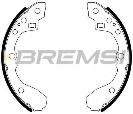 BREMSI GF0778 Комплект тормозных колодок