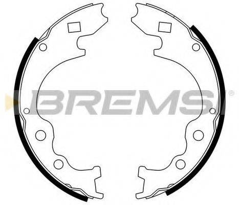 Комплект тормозных колодок BREMSI GF0786