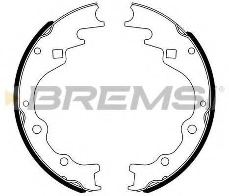 BREMSI GF0787 Комплект тормозных колодок