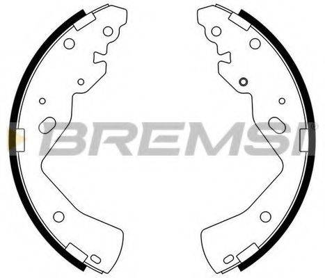 BREMSI GF0798 Комплект тормозных колодок