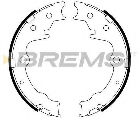 BREMSI GF0802 Комплект тормозных колодок