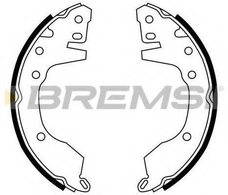 Комплект тормозных колодок BREMSI GF0820