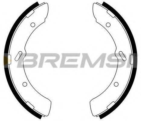 Комплект тормозных колодок BREMSI GF0829