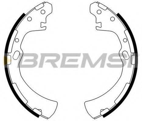 Комплект тормозных колодок BREMSI GF0849
