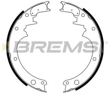 BREMSI GF0850 Комплект тормозных колодок