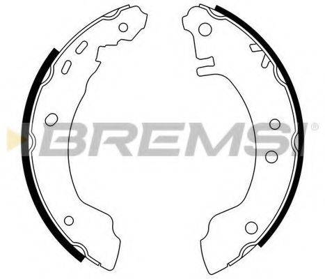 Комплект тормозных колодок BREMSI GF0854