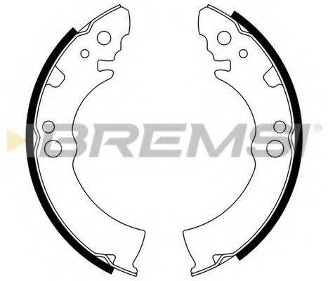 BREMSI GF0855 Комплект тормозных колодок