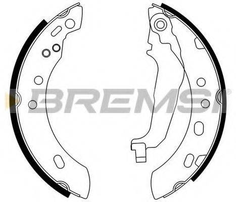BREMSI GF0856 Комплект тормозных колодок