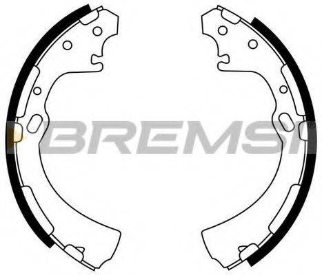 Комплект тормозных колодок BREMSI GF0859