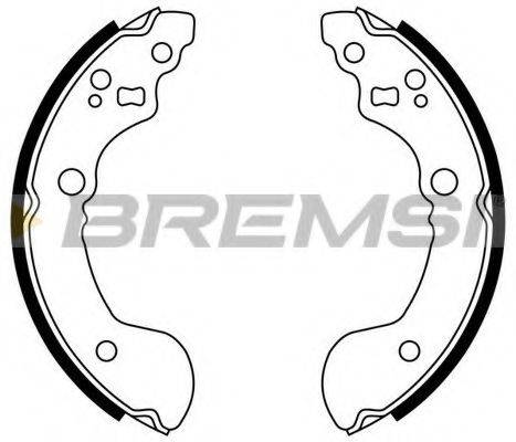 Комплект тормозных колодок BREMSI GF0860