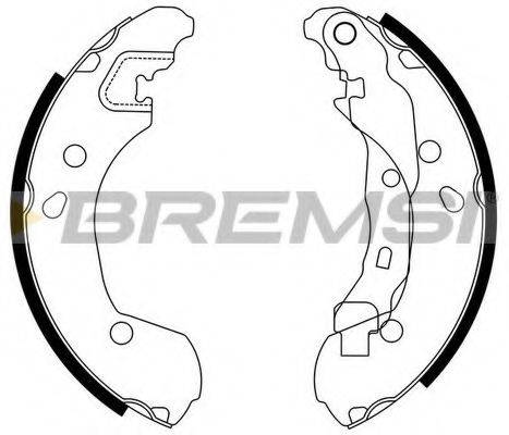 BREMSI GF0862 Комплект тормозных колодок