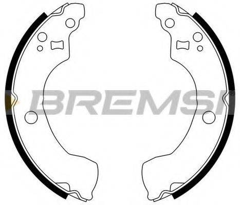 BREMSI GF0867 Комплект тормозных колодок
