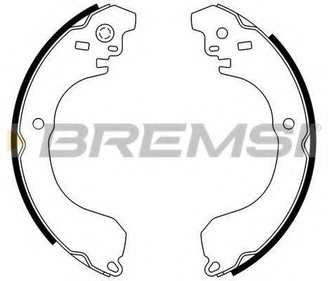 BREMSI GF0871 Комплект тормозных колодок