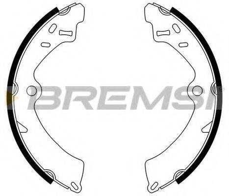 Комплект тормозных колодок BREMSI GF0903
