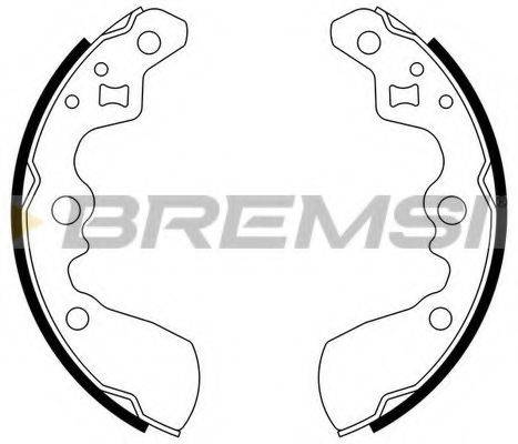 BREMSI GF0911 Комплект тормозных колодок
