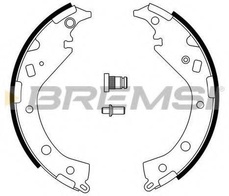 BREMSI GF0954 Комплект тормозных колодок