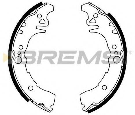 BREMSI GF0957 Комплект тормозных колодок