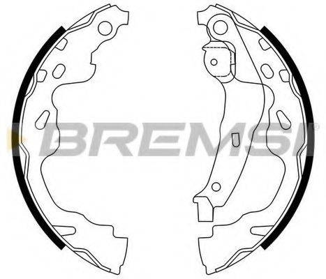 BREMSI GF0961 Комплект тормозных колодок