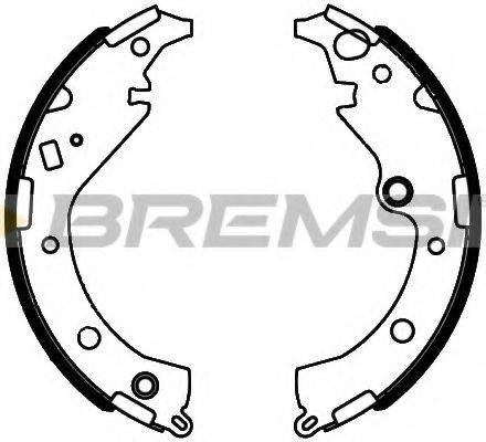 BREMSI GF0989 Комплект тормозных колодок