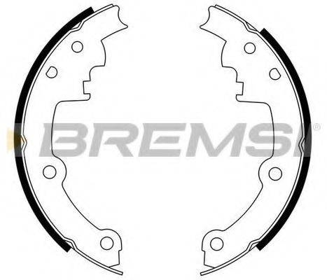 BREMSI GF4552 Комплект тормозных колодок