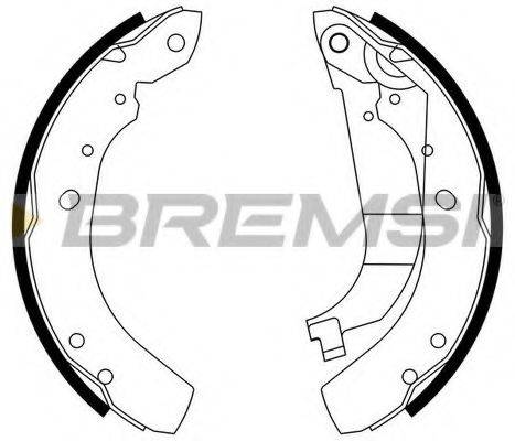 BREMSI GF4657 Комплект тормозных колодок