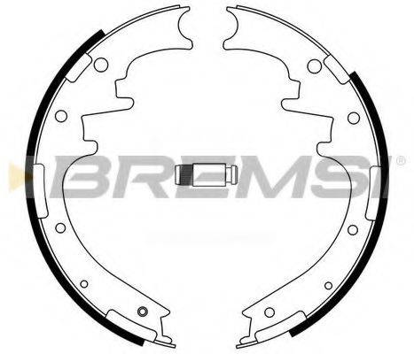 BREMSI GF4705 Комплект тормозных колодок