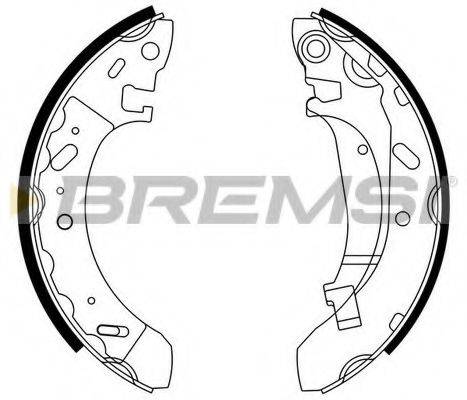 BREMSI GF4716 Комплект тормозных колодок
