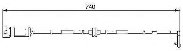 Сигнализатор, износ тормозных колодок BREMSI WI0532
