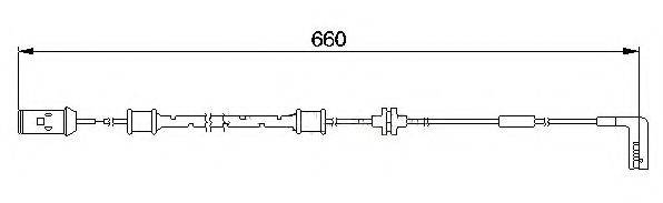 Сигнализатор, износ тормозных колодок BREMSI WI0560