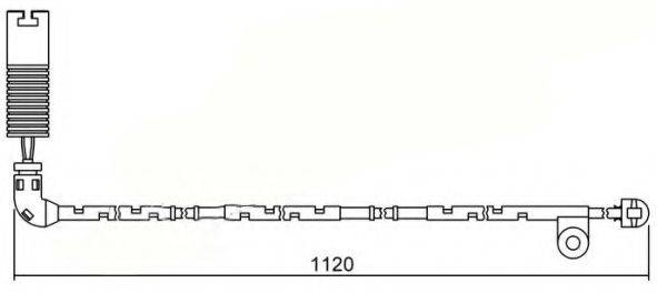 Сигнализатор, износ тормозных колодок BREMSI WI0621
