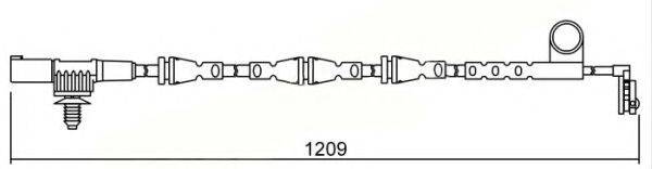 Сигнализатор, износ тормозных колодок BREMSI WI0642
