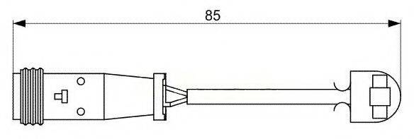 BREMSI WI0653 Сигнализатор, износ тормозных колодок