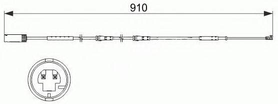 Сигнализатор, износ тормозных колодок BREMSI WI0698
