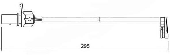 Сигнализатор, износ тормозных колодок BREMSI WI0723