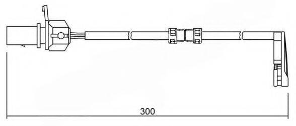Сигнализатор, износ тормозных колодок BREMSI WI0733